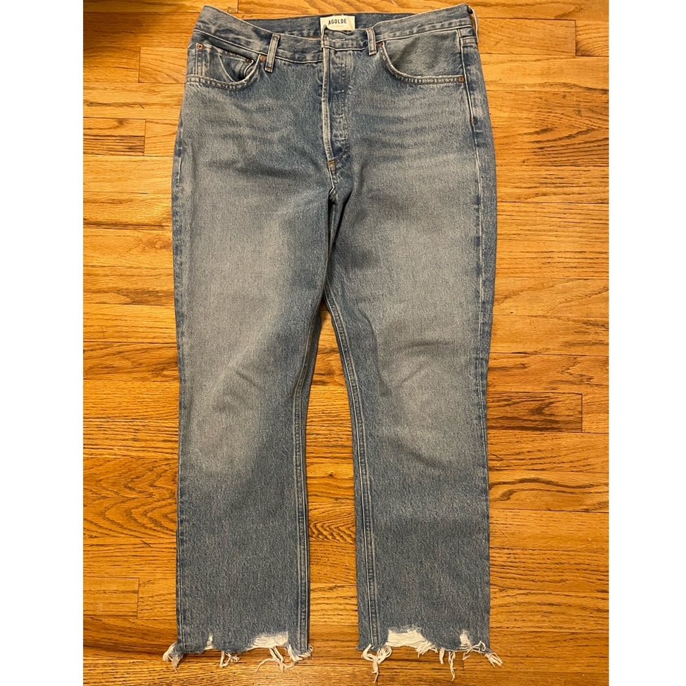 Agolde Riley High Rise Crop, Size 30 - Picture 5 of 8